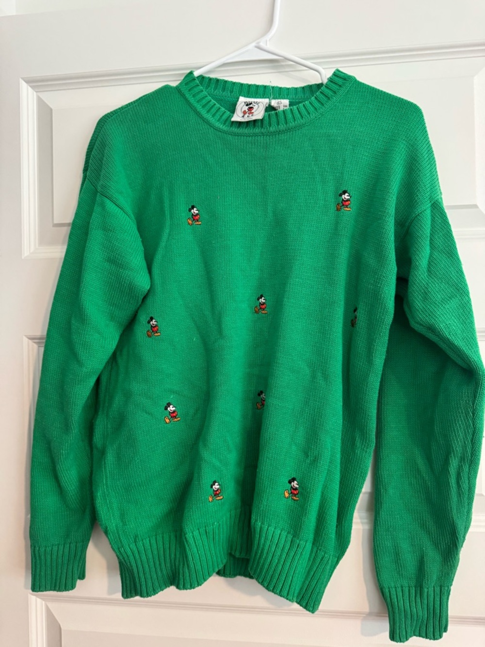 Vintage Mickey Mouse Embroidered Crewneck Sweater